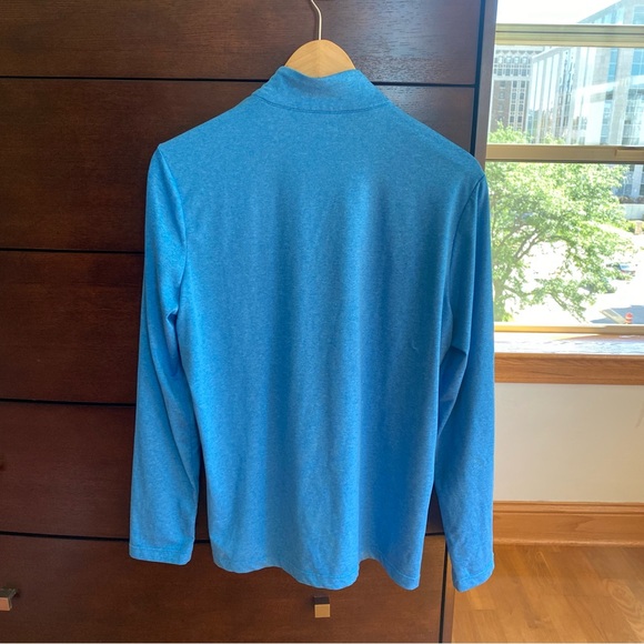 GREG NORMAN WOMEN'S HEATHERED COMFORT STRETCH 1/4 ZIP PULLOVER - Picture 4 of 6